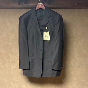 Men's Brown Tone with soft strips Suit Jacket with pants by Maldini